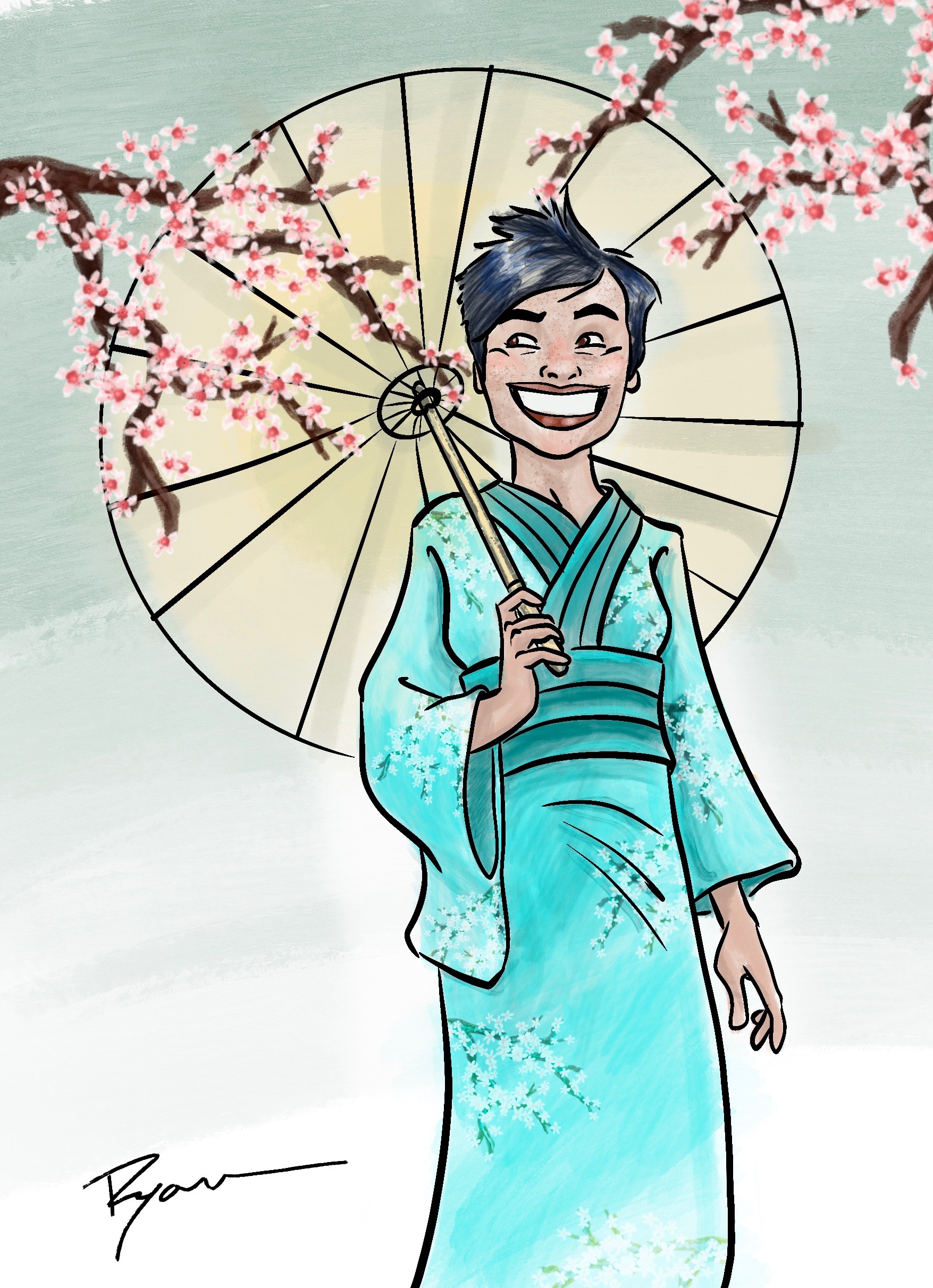 Illustration portrait of Amandachan.